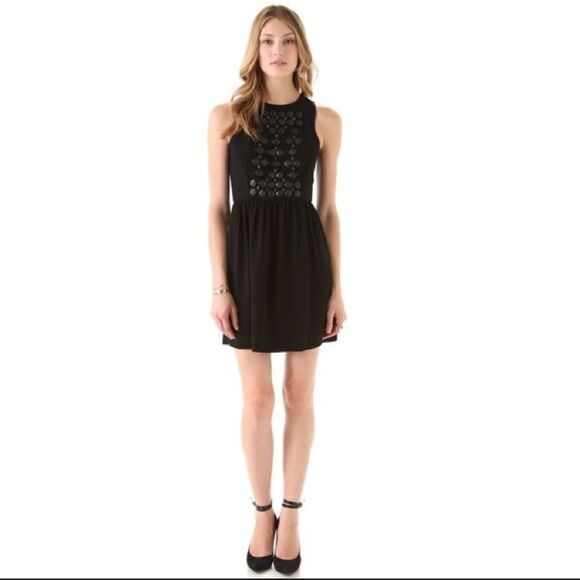 💙 GUC Tibi Black Cinta Beaded Dress - Picture 1 of 8